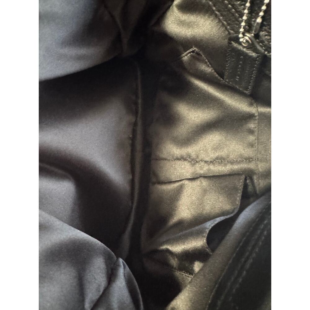 COACH Penelope Black Luxurious Leather Tote - Picture 8 of 11